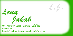 lena jakab business card